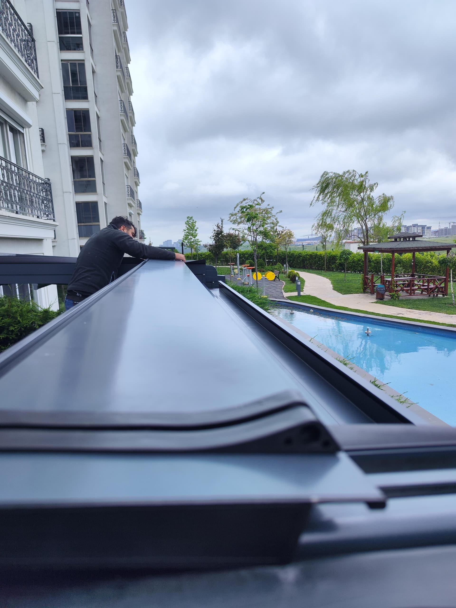 Panoramik bioklimatik tavan görünümü