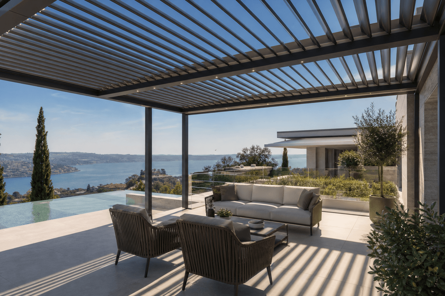 Bioklimatik pergola sistemi - VIP Kış Bahçesi