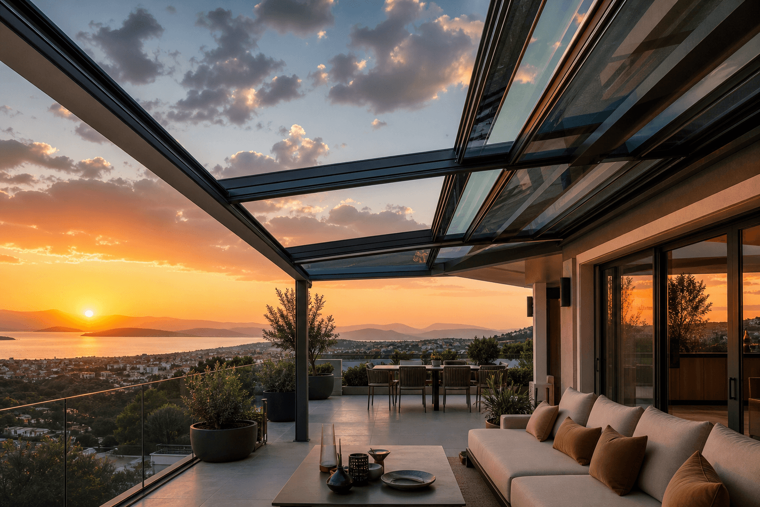 Rolling roof sistemi - VIP Kış Bahçesi